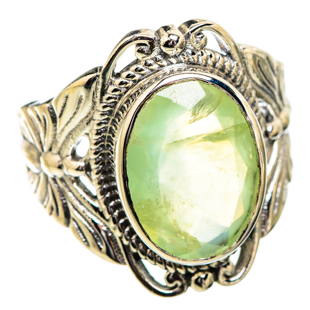 Prehnite Rings handcrafted by Ana Silver Co - RING129565 - Photo 2