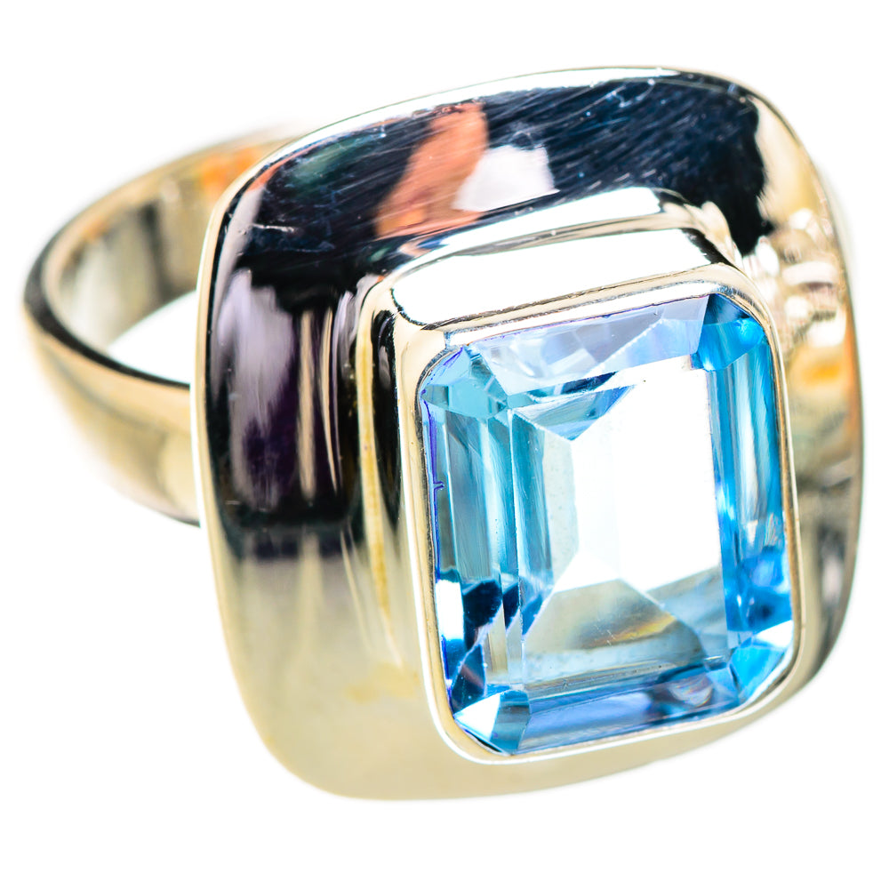 Blue Topaz Rings handcrafted by Ana Silver Co - RING129588 - Photo 2