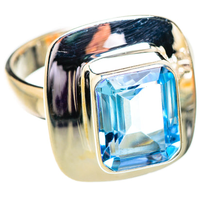 Blue Topaz Rings handcrafted by Ana Silver Co - RING129588 - Photo 2
