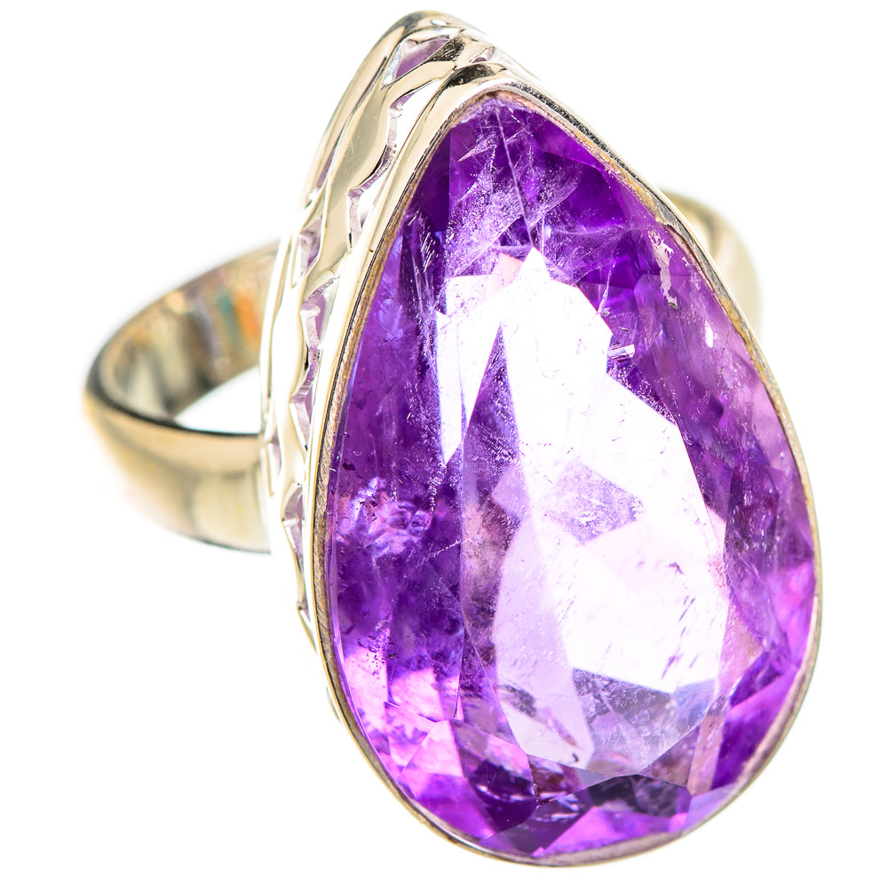 Amethyst Rings handcrafted by Ana Silver Co - RING129596 - Photo 2