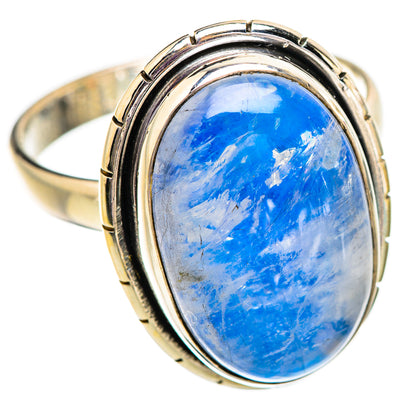 Rainbow Moonstone Rings handcrafted by Ana Silver Co - RING129606 - Photo 2