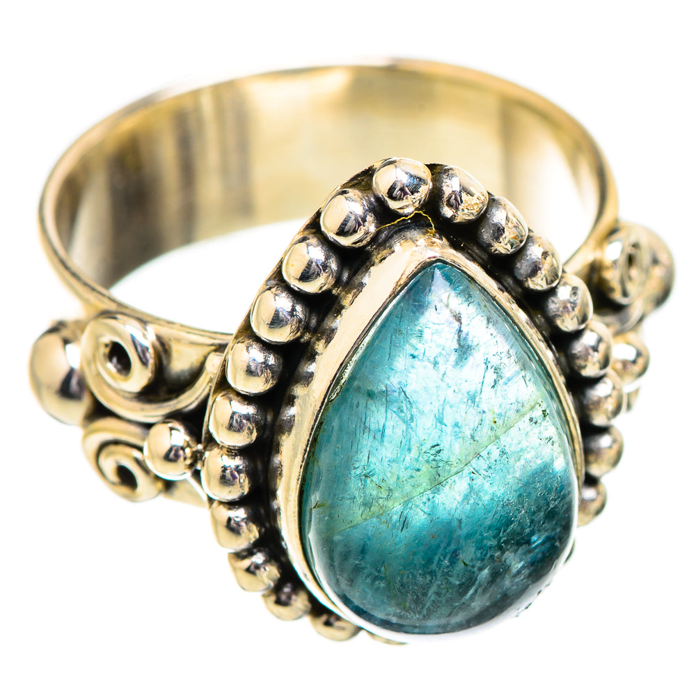 Blue Fluorite Rings handcrafted by Ana Silver Co - RING129608 - Photo 2