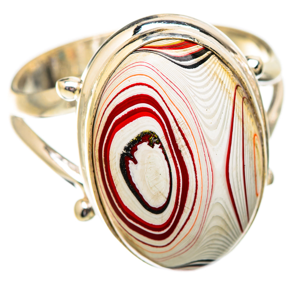 Fordite Rings handcrafted by Ana Silver Co - RING129618 - Photo 2