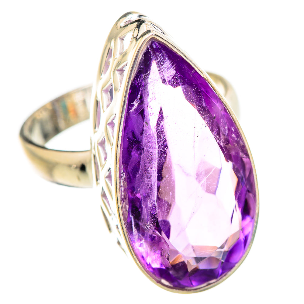 Amethyst Rings handcrafted by Ana Silver Co - RING129619 - Photo 2