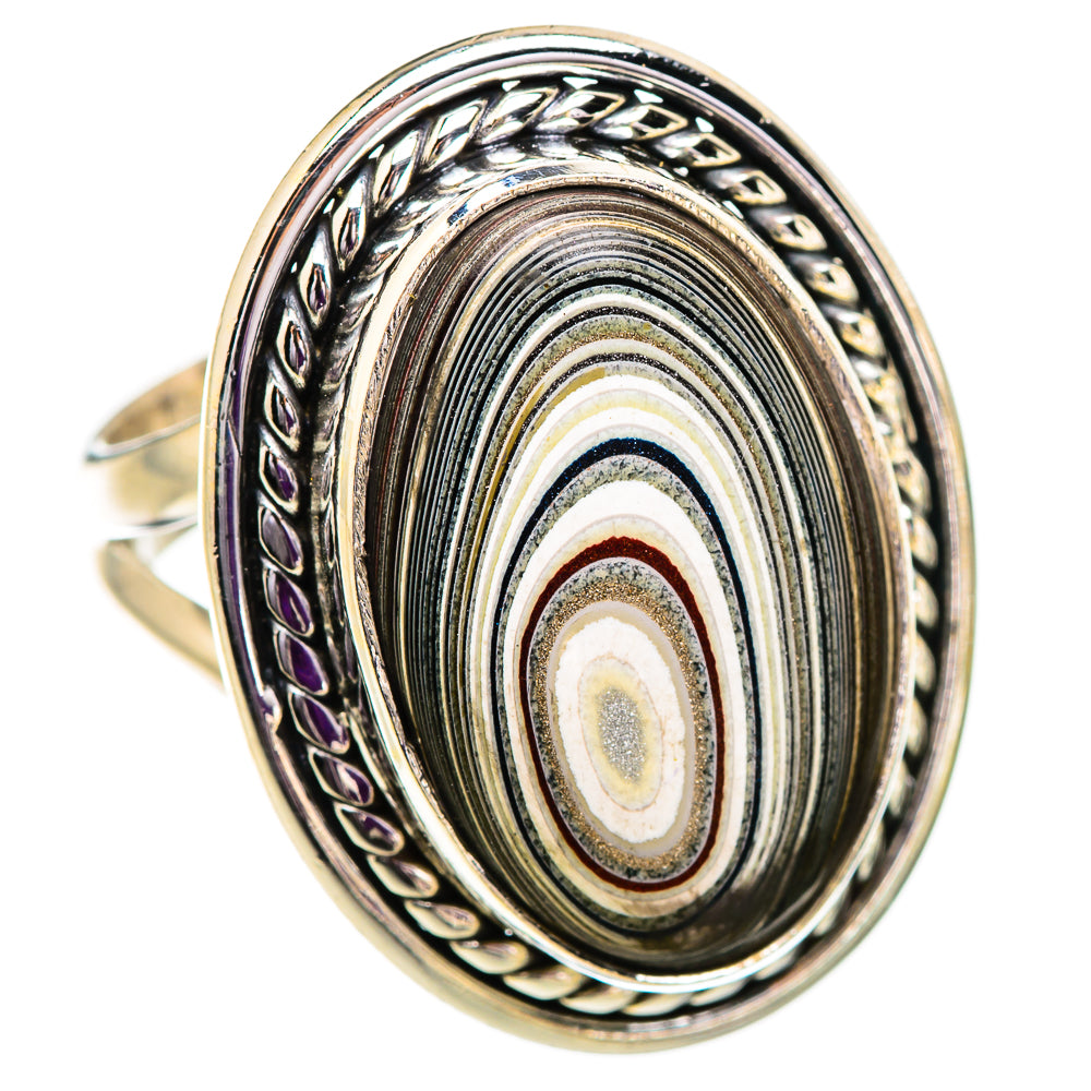 Fordite Rings handcrafted by Ana Silver Co - RING129626 - Photo 2