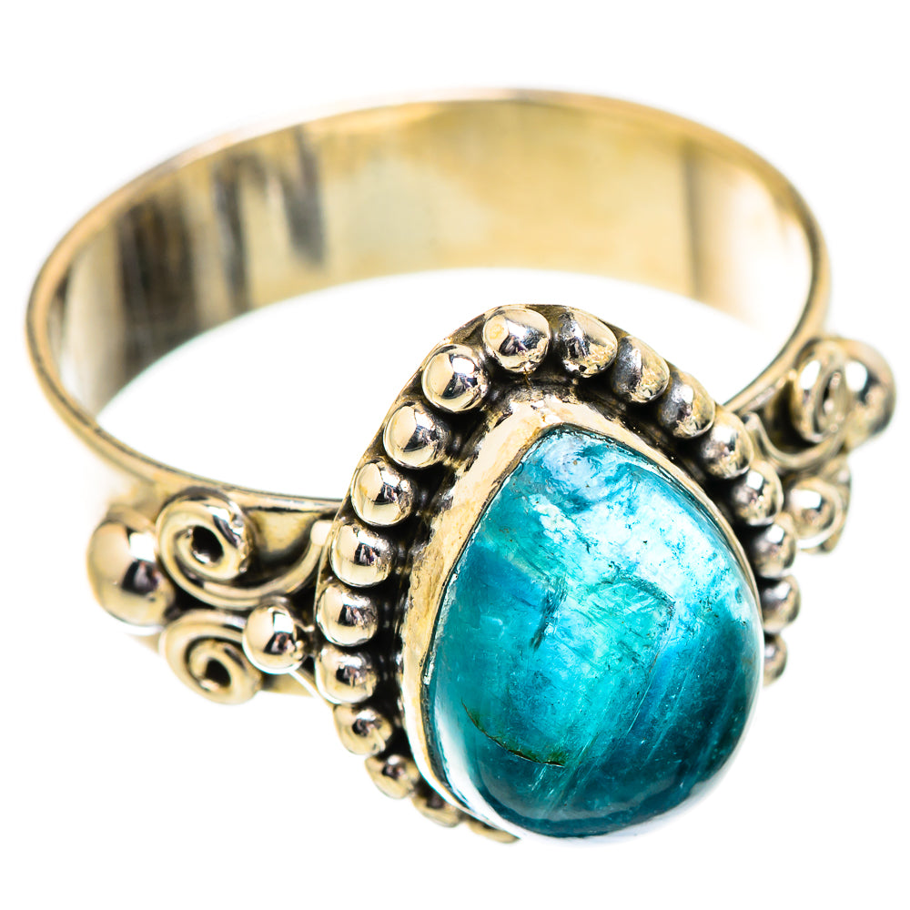 Blue Fluorite Rings handcrafted by Ana Silver Co - RING129628 - Photo 2