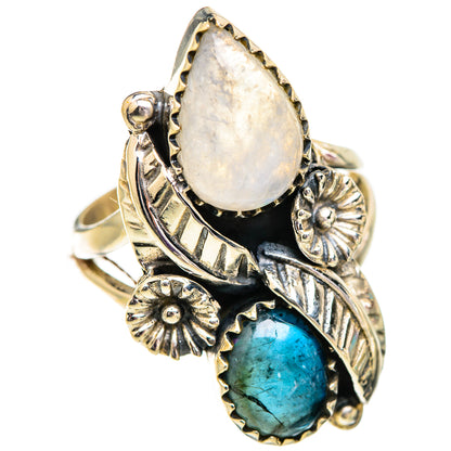 Rainbow Moonstone Rings handcrafted by Ana Silver Co - RING129629 - Photo 2