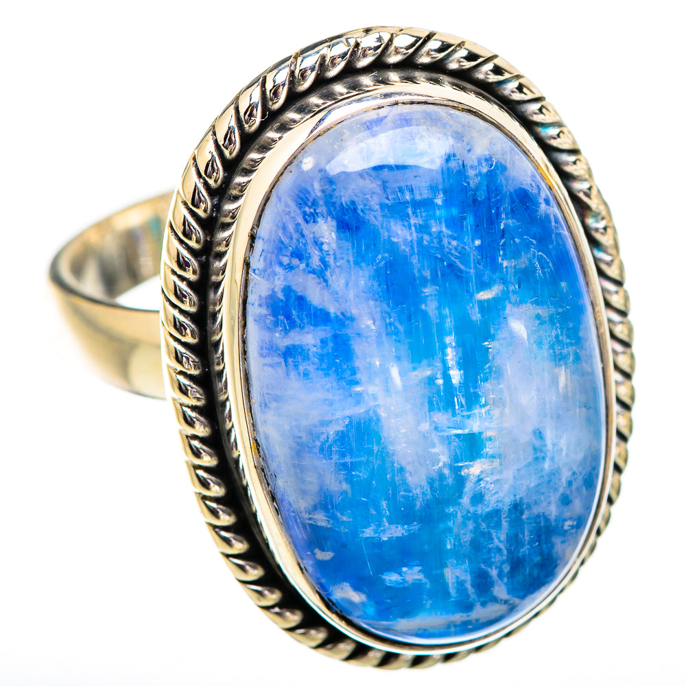 Rainbow Moonstone Rings handcrafted by Ana Silver Co - RING129630 - Photo 2