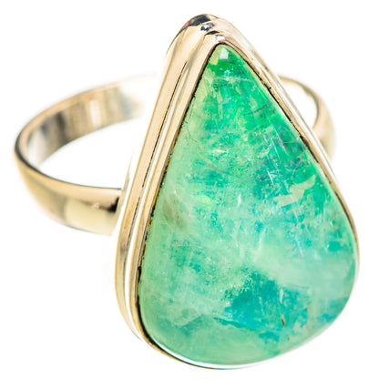 Green Moonstone Rings handcrafted by Ana Silver Co - RING129632 - Photo 2