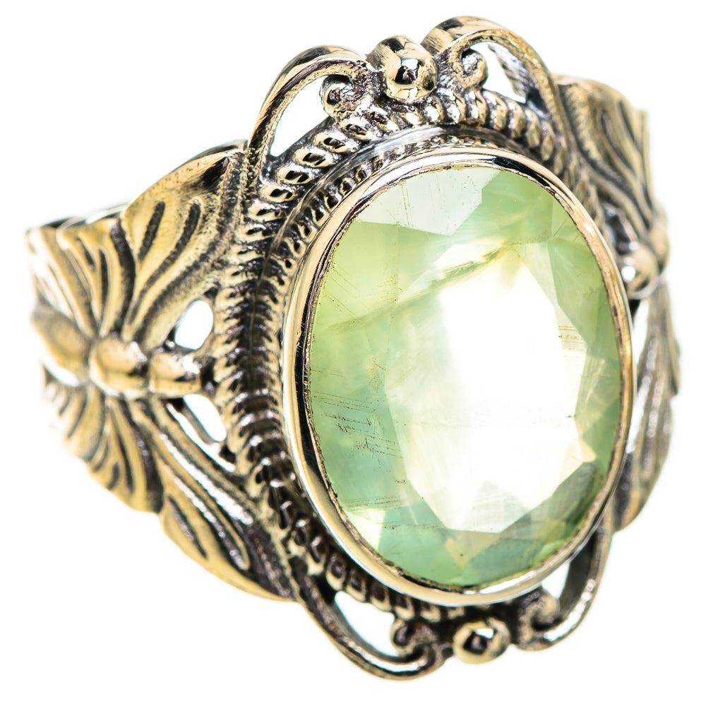 Prehnite Rings handcrafted by Ana Silver Co - RING129633 - Photo 2