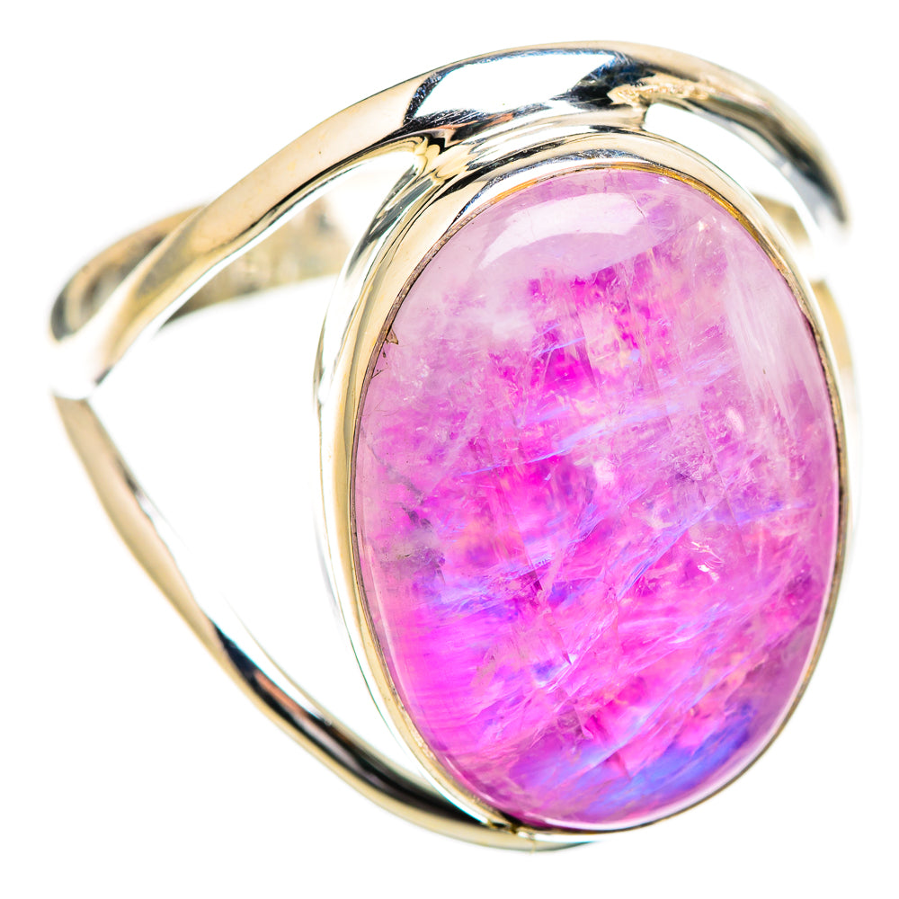 Pink Moonstone Rings handcrafted by Ana Silver Co - RING129643 - Photo 2
