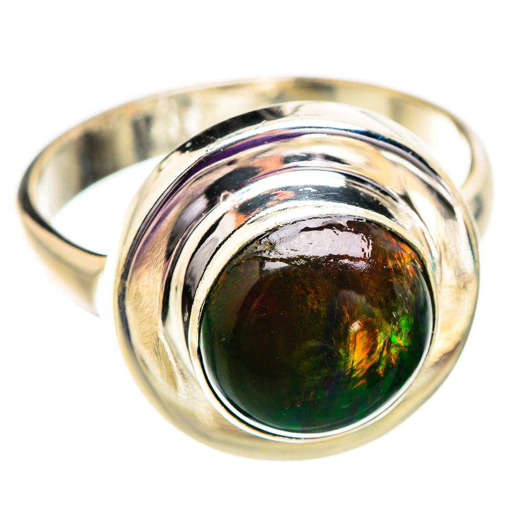 Black Opal Rings handcrafted by Ana Silver Co - RING129653 - Photo 2