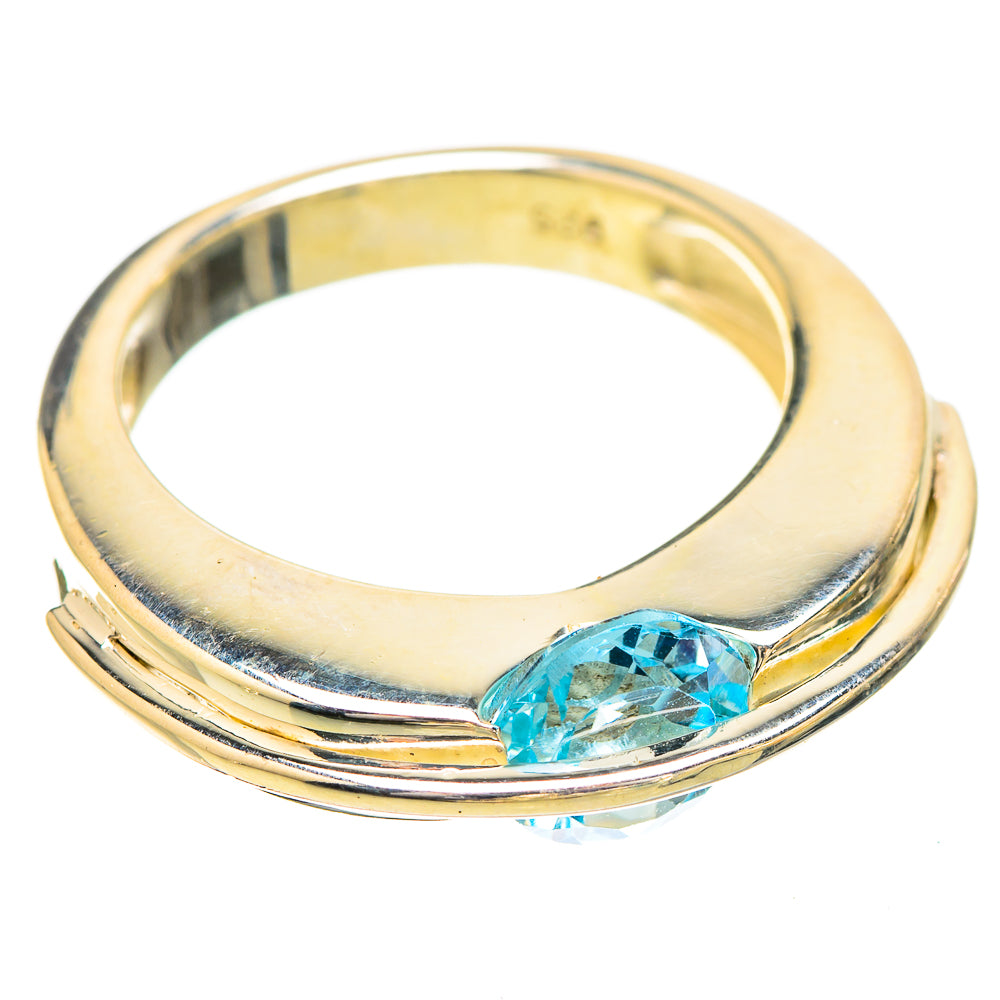 Blue Topaz Rings handcrafted by Ana Silver Co - RING129656 - Photo 2