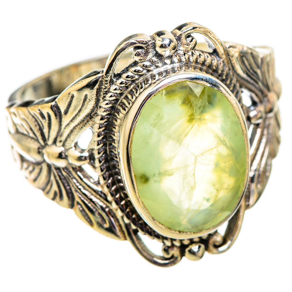 Prehnite Rings handcrafted by Ana Silver Co - RING129658 - Photo 2