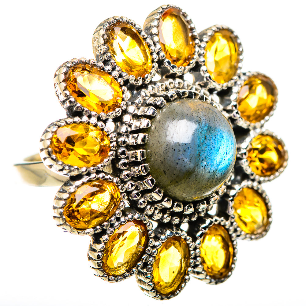 Labradorite Rings handcrafted by Ana Silver Co - RING129681 - Photo 2