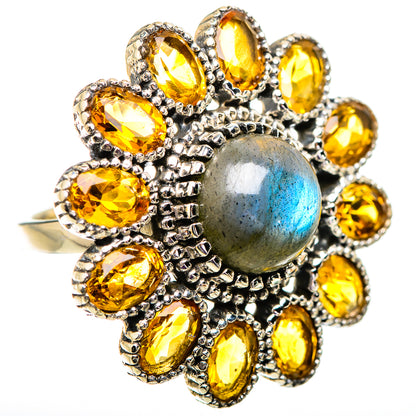 Labradorite Rings handcrafted by Ana Silver Co - RING129681 - Photo 2