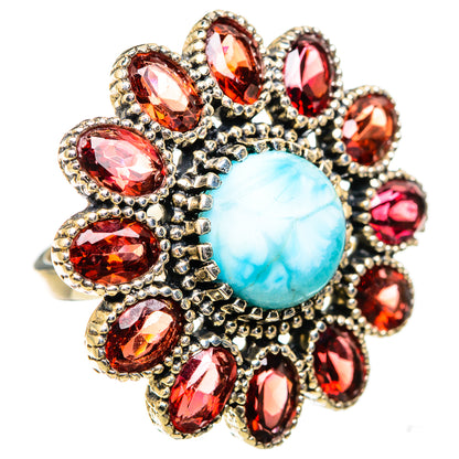 Larimar Rings handcrafted by Ana Silver Co - RING129682 - Photo 2