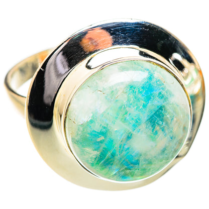 Green Moonstone Rings handcrafted by Ana Silver Co - RING129686 - Photo 2