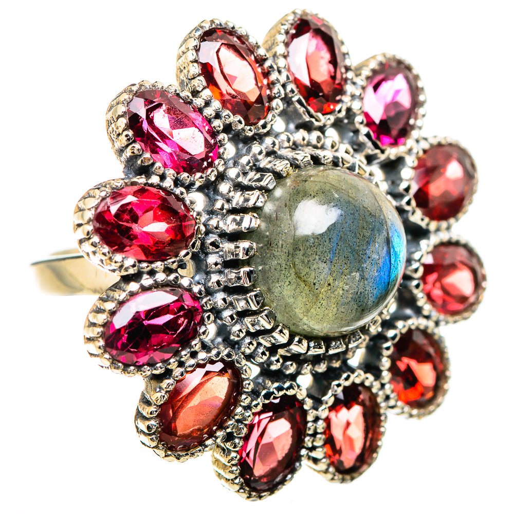 Labradorite Rings handcrafted by Ana Silver Co - RING129700 - Photo 2
