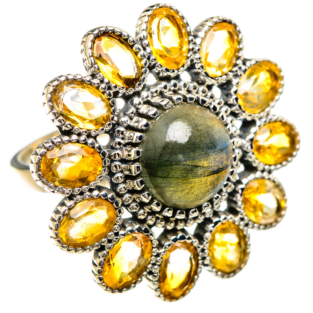 Labradorite Rings handcrafted by Ana Silver Co - RING129703 - Photo 2