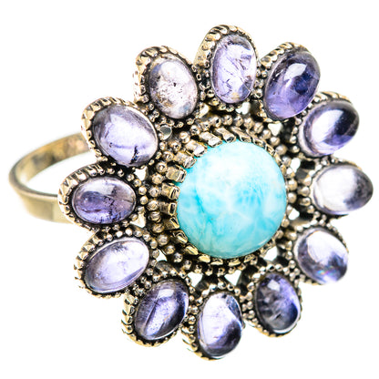 Larimar Rings handcrafted by Ana Silver Co - RING129706 - Photo 2
