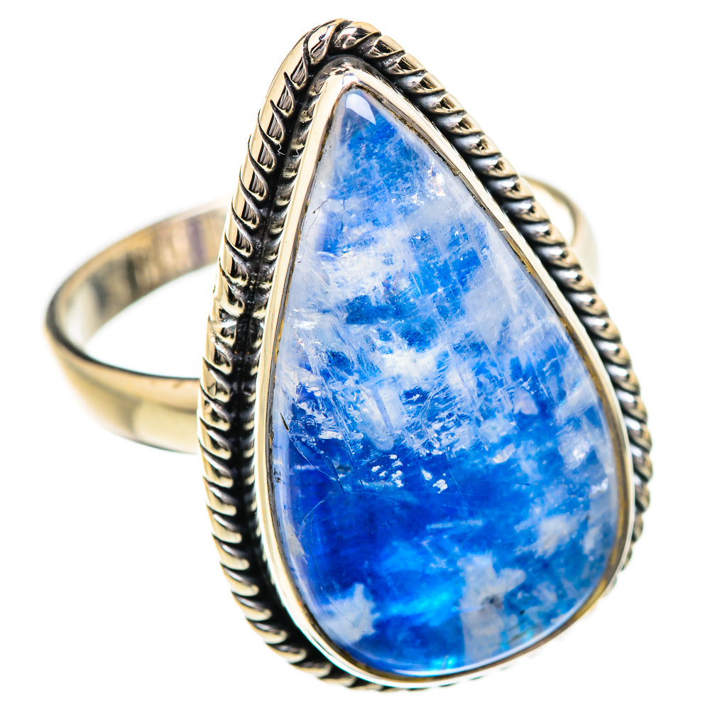 Rainbow Moonstone Rings handcrafted by Ana Silver Co - RING129708 - Photo 2