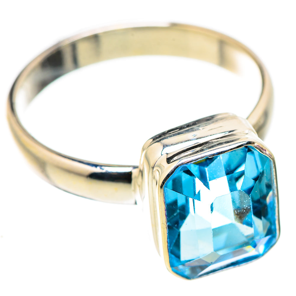 Blue Topaz Rings handcrafted by Ana Silver Co - RING129713 - Photo 2