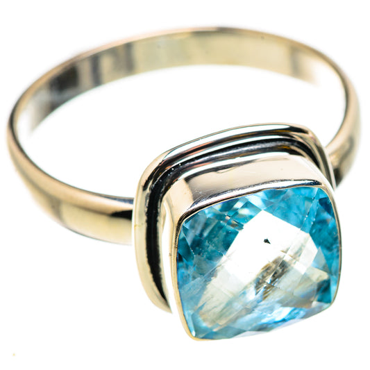 Blue Topaz Rings handcrafted by Ana Silver Co - RING129714 - Photo 2