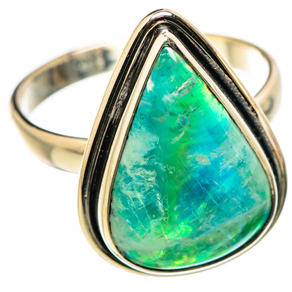 Green Moonstone Rings handcrafted by Ana Silver Co - RING129715 - Photo 2