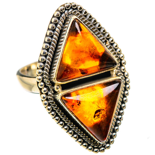 Baltic Amber Rings handcrafted by Ana Silver Co - RING129719 - Photo 2