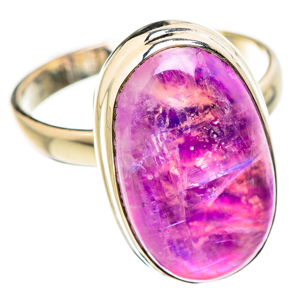 Pink Moonstone Rings handcrafted by Ana Silver Co - RING129720 - Photo 2