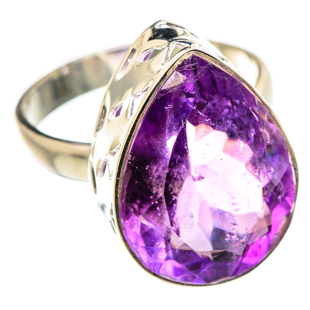 Amethyst Rings handcrafted by Ana Silver Co - RING129723 - Photo 2