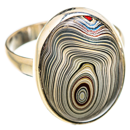 Fordite Rings handcrafted by Ana Silver Co - RING129726 - Photo 2