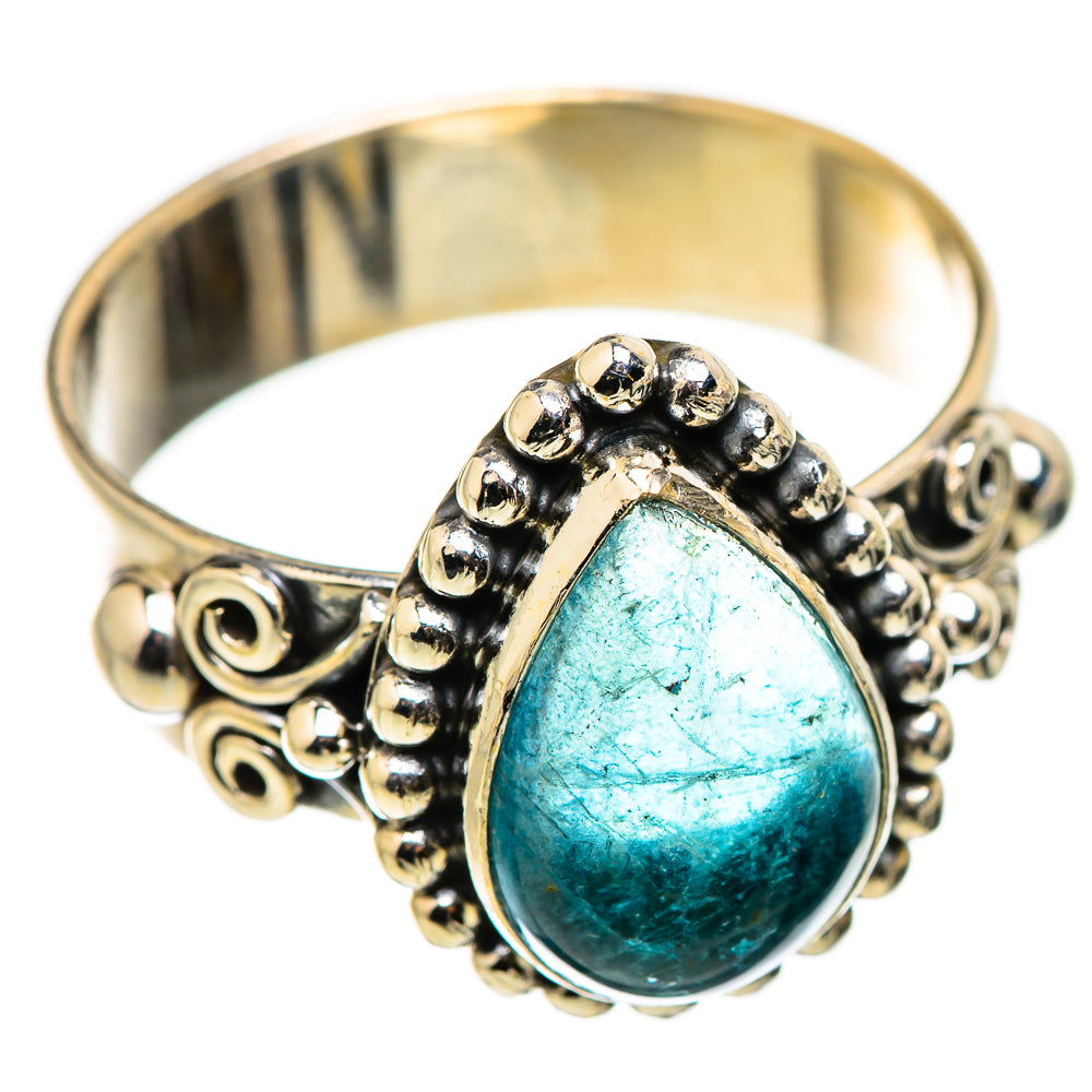 Blue Fluorite Rings handcrafted by Ana Silver Co - RING129735 - Photo 2