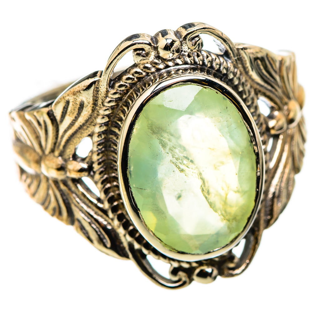 Prehnite Rings handcrafted by Ana Silver Co - RING129739 - Photo 2