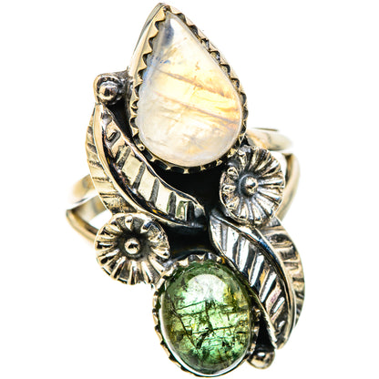 Rainbow Moonstone Rings handcrafted by Ana Silver Co - RING129740 - Photo 2