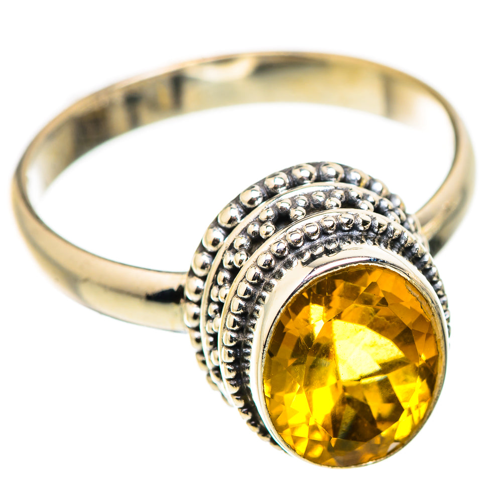 Citrine Rings handcrafted by Ana Silver Co - RING129742 - Photo 2