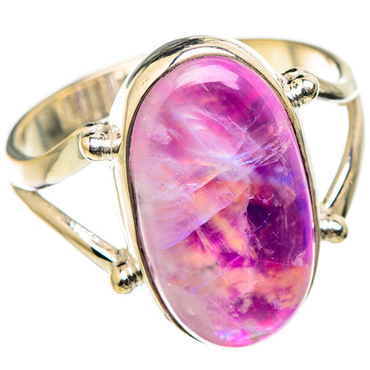Pink Moonstone Rings handcrafted by Ana Silver Co - RING129744 - Photo 2