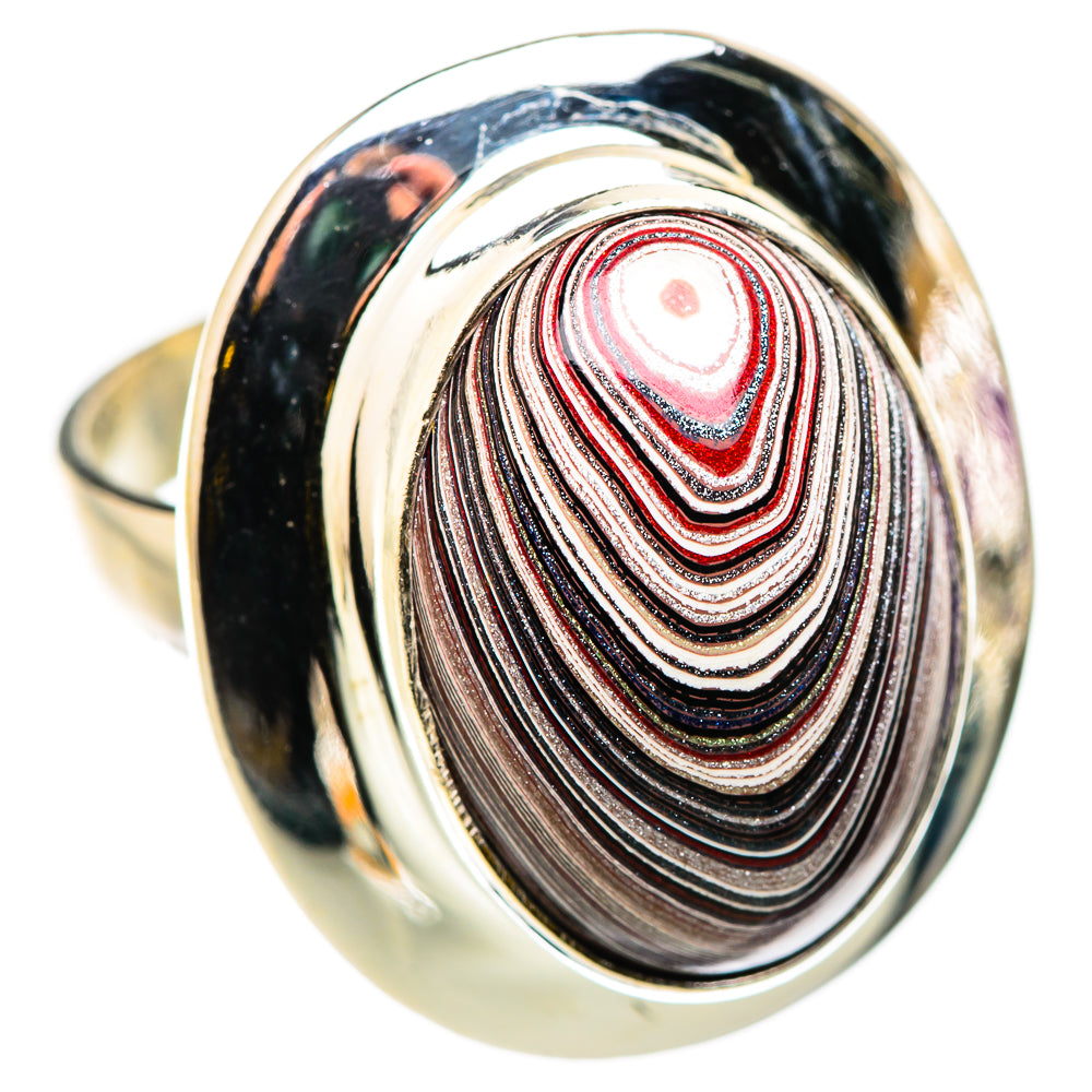 Fordite Rings handcrafted by Ana Silver Co - RING129751 - Photo 2