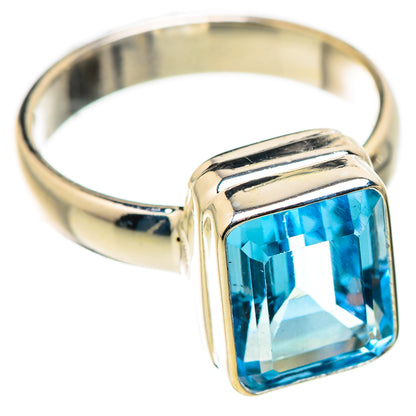 Blue Topaz Rings handcrafted by Ana Silver Co - RING129760 - Photo 2