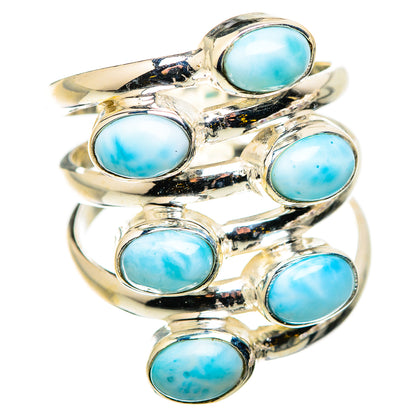Larimar Rings handcrafted by Ana Silver Co - RING129761 - Photo 2
