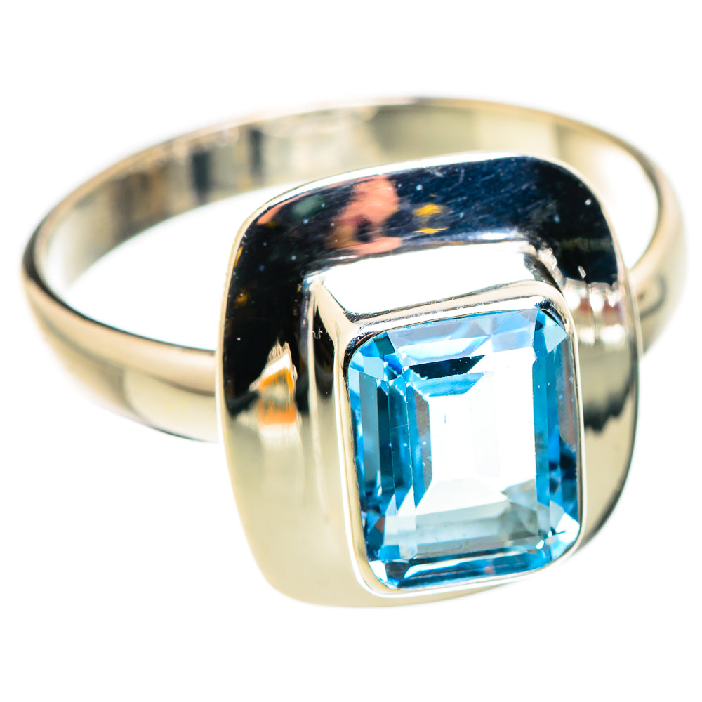 Blue Topaz Rings handcrafted by Ana Silver Co - RING129762 - Photo 2