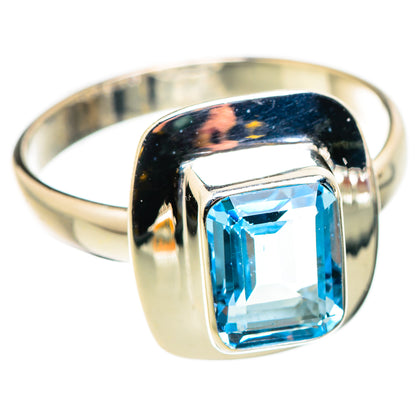 Blue Topaz Rings handcrafted by Ana Silver Co - RING129762 - Photo 2