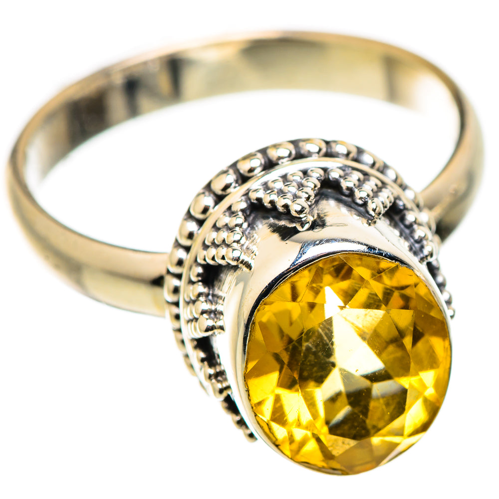 Citrine Rings handcrafted by Ana Silver Co - RING129766 - Photo 2
