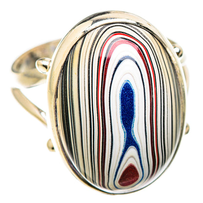Fordite Rings handcrafted by Ana Silver Co - RING129773 - Photo 2