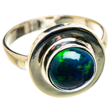 Black Opal Rings handcrafted by Ana Silver Co - RING129779 - Photo 2
