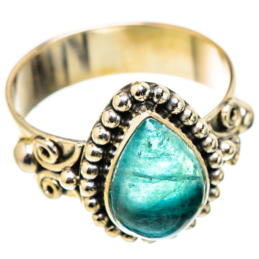 Blue Fluorite Rings handcrafted by Ana Silver Co - RING129782 - Photo 2