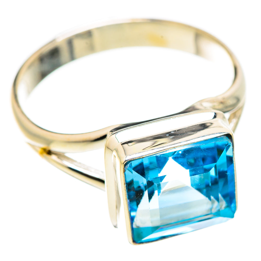 Blue Topaz Rings handcrafted by Ana Silver Co - RING129784 - Photo 2