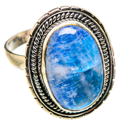 Rainbow Moonstone Rings handcrafted by Ana Silver Co - RING129785 - Photo 2