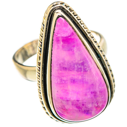 Pink Moonstone Rings handcrafted by Ana Silver Co - RING129791 - Photo 2
